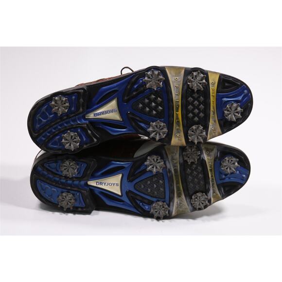 Footjoy Dryjoys ELC Crocodile Trim Saddle Golf Shoes Cleats 12 M - Picture 9 of 11